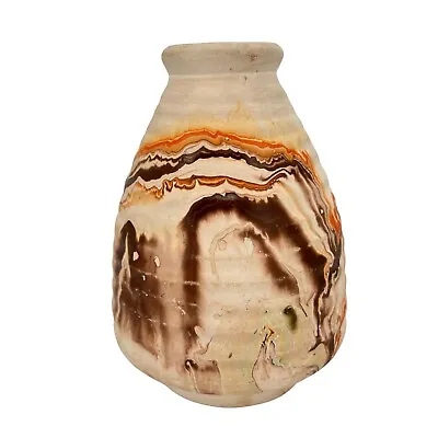 Buy Vintage Nemadji Pottery Vase Art Pottery Swirl Southwestern Signed 5.5  Tall • 42.63£