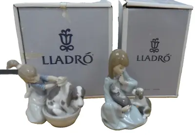 Buy COLLECTABLE LLADRO FIGURES - Cat Nap And Bashful Bather Ornaments • 9.50£