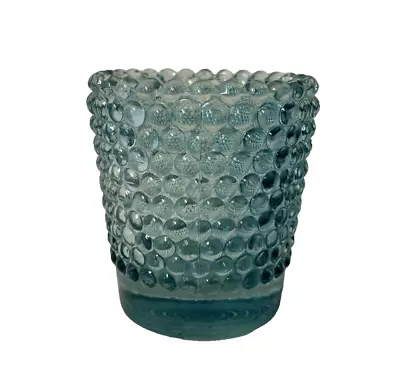 Buy Yankee Votive Small Candle Holder Light Blue Geometric Bubble - FREE POSTAGE • 12.95£