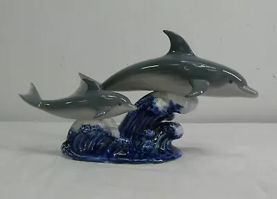 Buy Lladro Dolphins A Swimming Lesson Figurine #6470 - Thames Hospice • 35£