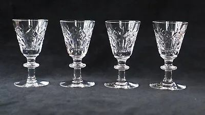 Buy A Set Of Four Vintage Webb Corbett Beverly Pattern Lead Crystal Liqueur Glasses • 16£