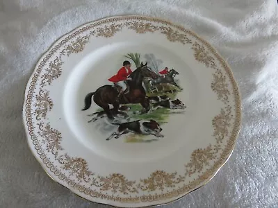 Buy 2 Gainsborough Bone China Hunting Scene Porcelain Plates • 28£