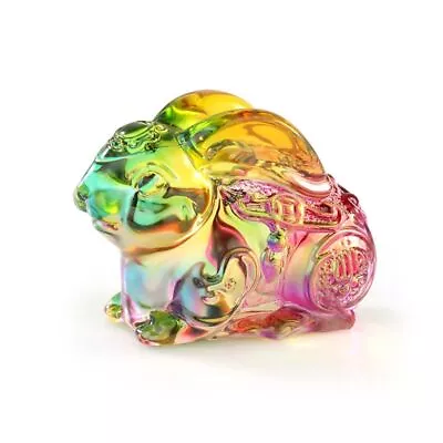 Buy Zodiac Rabbit Ornament Simulation Rabbit Home Decoration Crystal Handicraft • 4.37£