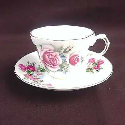 Buy Royal Dover Tea Cup Rose Floral Saucer China Rose Floral Unbranded Vintage • 11.57£