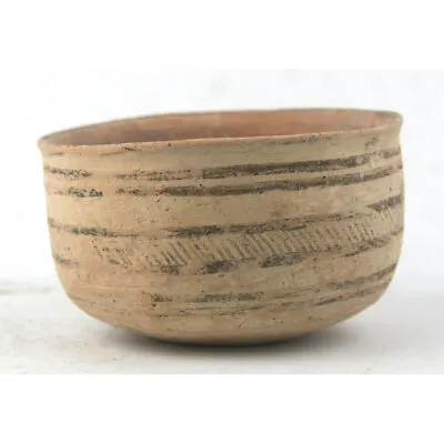 Buy Indus Valley Painted Pottery Vessel With Linear Designs Y3647 • 196.23£