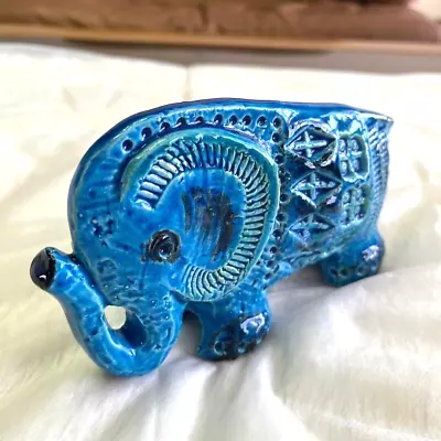 Buy BITOSSI Rimini Blue Elephant Aldo Londi Italy Ceramic Pottery Ornament Japan BNB • 141.22£