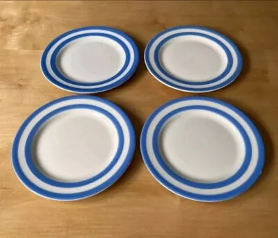 Buy Four TG Green Cornishware Blue Side/Tea Plates • 50£