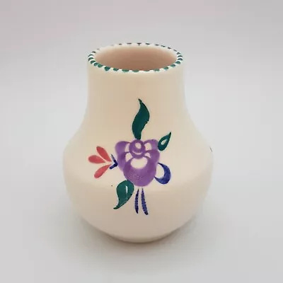 Buy Poole Pottery Traditional Pattern Hand Decorated Posy Vase 1955-59 • 14£