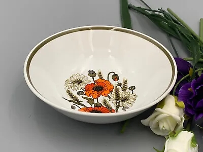 Buy J&G Meakin Poppy - 6,3/8  Rounded Vintage Cereal Bowl. • 6.79£