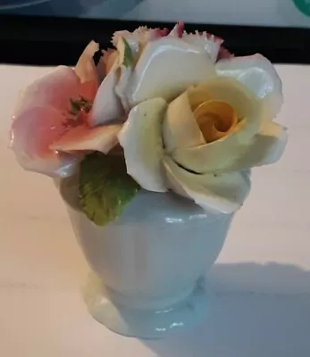 Buy Staffordshire Bone China Thorify Miniature Vase With Flowers • 22.05£