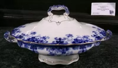 Buy John Maddock And Sons Linda Flow Blue Royal Vitreous Covered Serving Bowl • 99.46£
