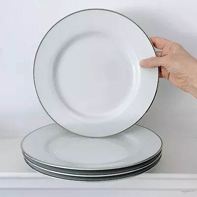 Buy 4 X Royal Worcester Classic Platinum Dinner Plates 10.5  • 31.50£