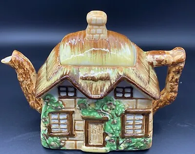 Buy Maruto Mu Ware Cottage Tea Pot With Thatched Roof Occupied Japan Teapot Ceramic • 17.37£
