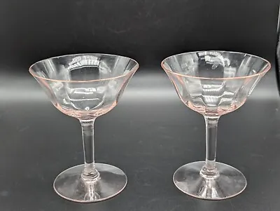 Buy Vintage 1930’s Pink Depression Glass Sherbet Stem W/floral Cut  • 9.46£