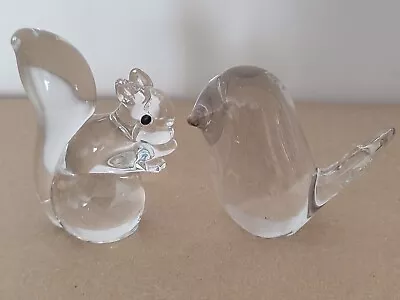 Buy Clear Glass Bird And  Langham Glass Squirrel • 22.50£