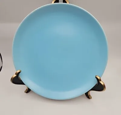Buy Vintage 1950s Poole Pottery Twintone Dove Grey And Sky Blue Salad Plate 7  • 8£
