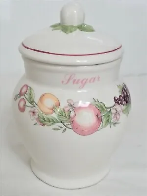 Buy Vintage Boots Orchard Pattern Sugar Canister Lidded Storage 8 Inches In Height • 22.99£