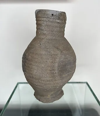 Buy Rare Large 14th Century Siegburg Cylindrical Proto-Stoneware Jug - Medieval • 85£