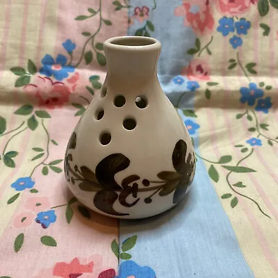 Buy Vintage Jersey Pottery Bud Posy Vase With Floral Pattern 3.5  Tall • 15£