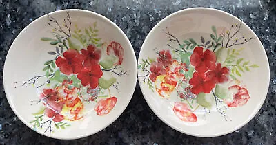 Buy 2 Royal Stafford - Red Mixed Flower - Bowls Floral (19cm) Cereal Dinner Spares • 8.50£