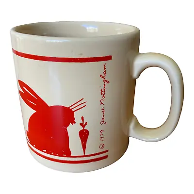 Buy Vintage Janet Nottingham 1979 Red Rabbit Coffee Tea Mug Made By Grindley England • 21.77£