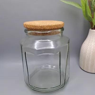 Buy Vintage Cadburys Glass Sweet Jar Cork Lid 18 Cm • 9.95£
