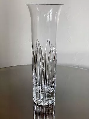 Buy Tall Atlantis Portugal Cut Lead Crystal Vase Signed Stamped Excellent! • 56.91£
