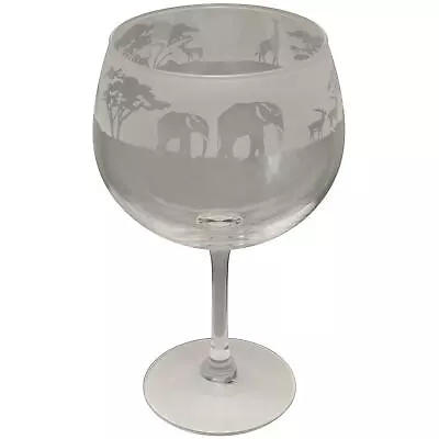 Buy Animo Glass Safari Engraved Gin Balloon Large Copa Glass Glassware Gift Idea • 22.99£