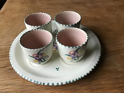 Buy Poole Pottery Egg Cups With Tray, All In Excellent Condition • 10£