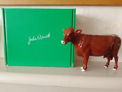 Buy Beswick Red Poll Cow Model 4111 In Excellent Condition • 80£