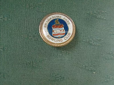 Buy Branksome Park Bowling Club Poole Dorset - Metal Bowls Badge • 2.99£