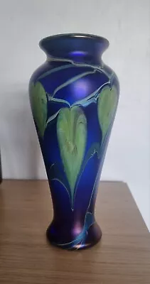 Buy OKRA Glass Vase, Superb Hand Blown By Master Glassmaker D. Barras, 9” Tall. • 60£