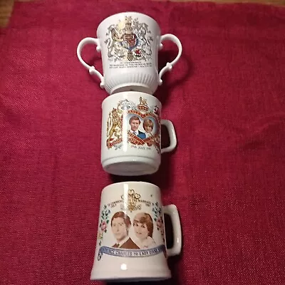 Buy Royal Family Memorabilia Commemorative Cups/mugs , Nine Items , Bone China,  • 12£