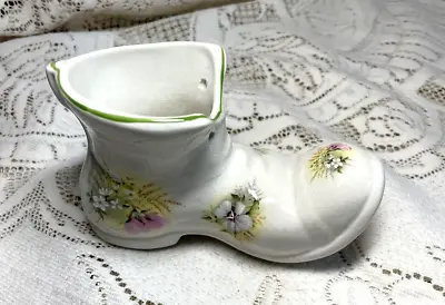 Buy Vintage Old Foley James Kent Boot Shoe Pansy Flowers Made In England • 9.54£