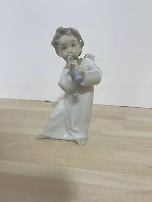 Buy Lladro  Angel Playing Flute  Porelain Figurine C4 • 4.99£