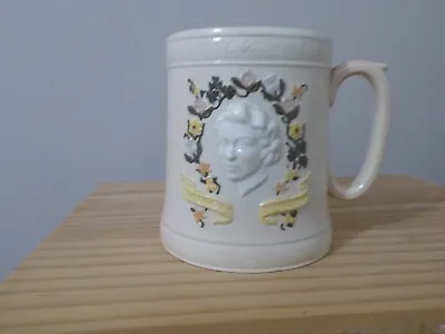 Buy Relief Moulded MELBA WARE Pottery MUG Commemorating The QUEEN's CORONATION 1953 • 30£