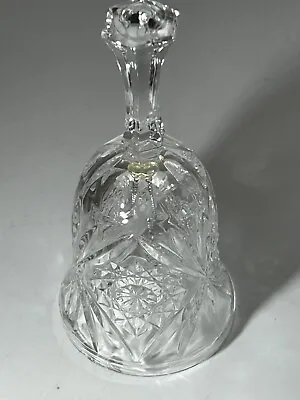 Buy Large Unbranded Clear Diamond Pattern Glass Crystal Cut Hand Ringing Bell #LH • 2.99£