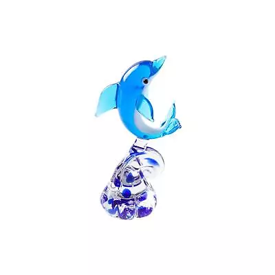 Buy Dolphin Decor Dolphin Ornaments Craft Collection Sea Animal Tabletop Clear Glass • 7.52£