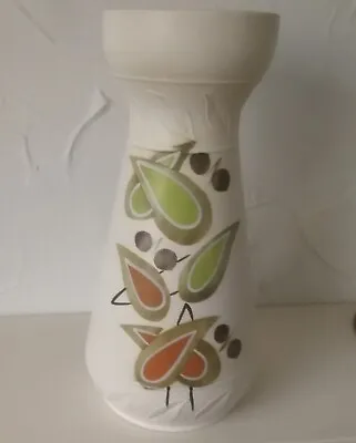 Buy Vintage Pottery Vase Ellgreave Rustic 28cm Tall • 3.99£