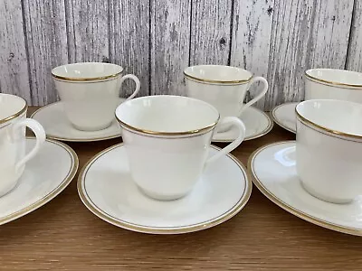 Buy Royal Doulton - Gold Concord - Set 6 Teacups & Saucers- 1st Quality • 45£