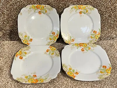 Buy 4 X Vintage Bone China Side Plates Royal Standard Blossom Pattern • 22.99£