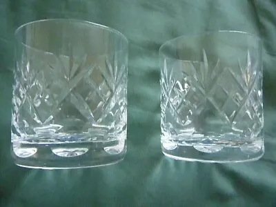 Buy PAIR Royal Doulton Georgian Old Fashioned Crystal Glass Whiskey Tumbler • 22.99£