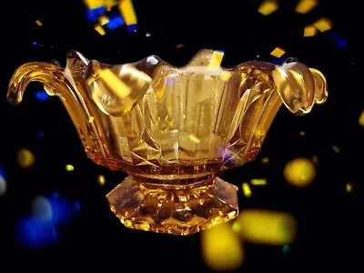 Buy Art Deco Amber Glass Vintage Fruit Bowl Or Centre Piece. Sowerby ? • 0.99£