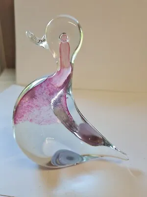 Buy Wedgwood Clear/pink Glass Duck • 15£