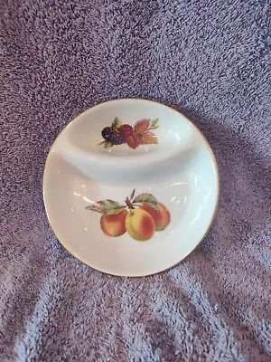 Buy Collectable Royal Worcester Olive Dish * Evesham Gold * Fruit Theme • 19.99£