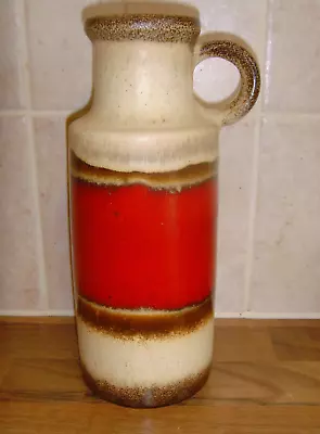Buy West German Scheurich Fat Lava Vase Model Number401-20 • 29.99£