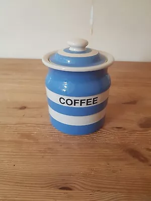 Buy T G Green Cornishware Blue And White Jar - Coffee - 13.5 Cm • 25£