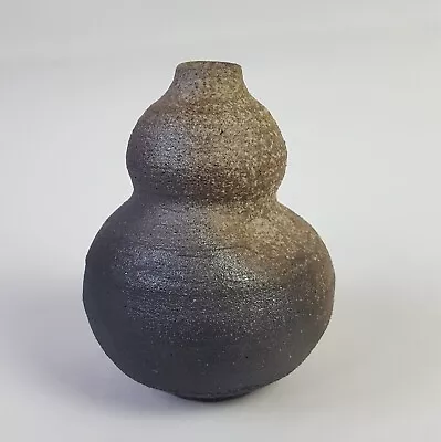 Buy Vintage Signed Japanese Bizen Pottery Double Gourd Vase Saki Bottle Wabi Sabi • 47.50£