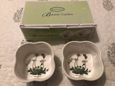 Buy Portmeirion Botanic Garden Set Of 2 Scalloped Ramekin Dishes New Boxed  • 14.99£