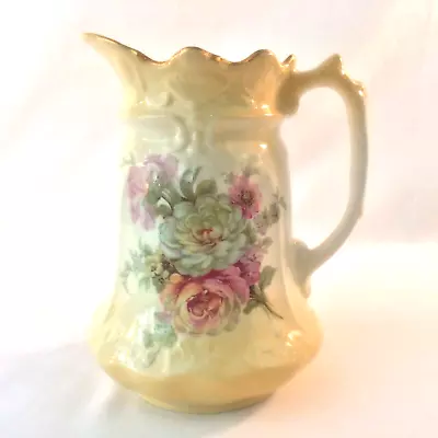 Buy James Kent Ltd Old Foley Pitcher Vase 4 Cup Staffordshire Engl Pink Rose Floral • 33.18£